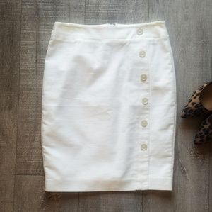 NWT Ann Taylor Loft Pencil Skirt with Side Buttons